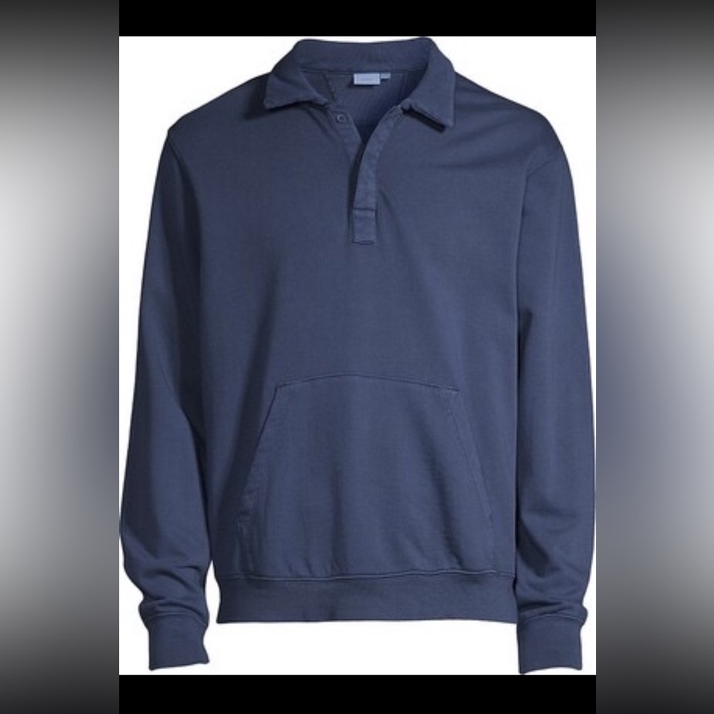 Onia Garment-Dyed Polo Sweater